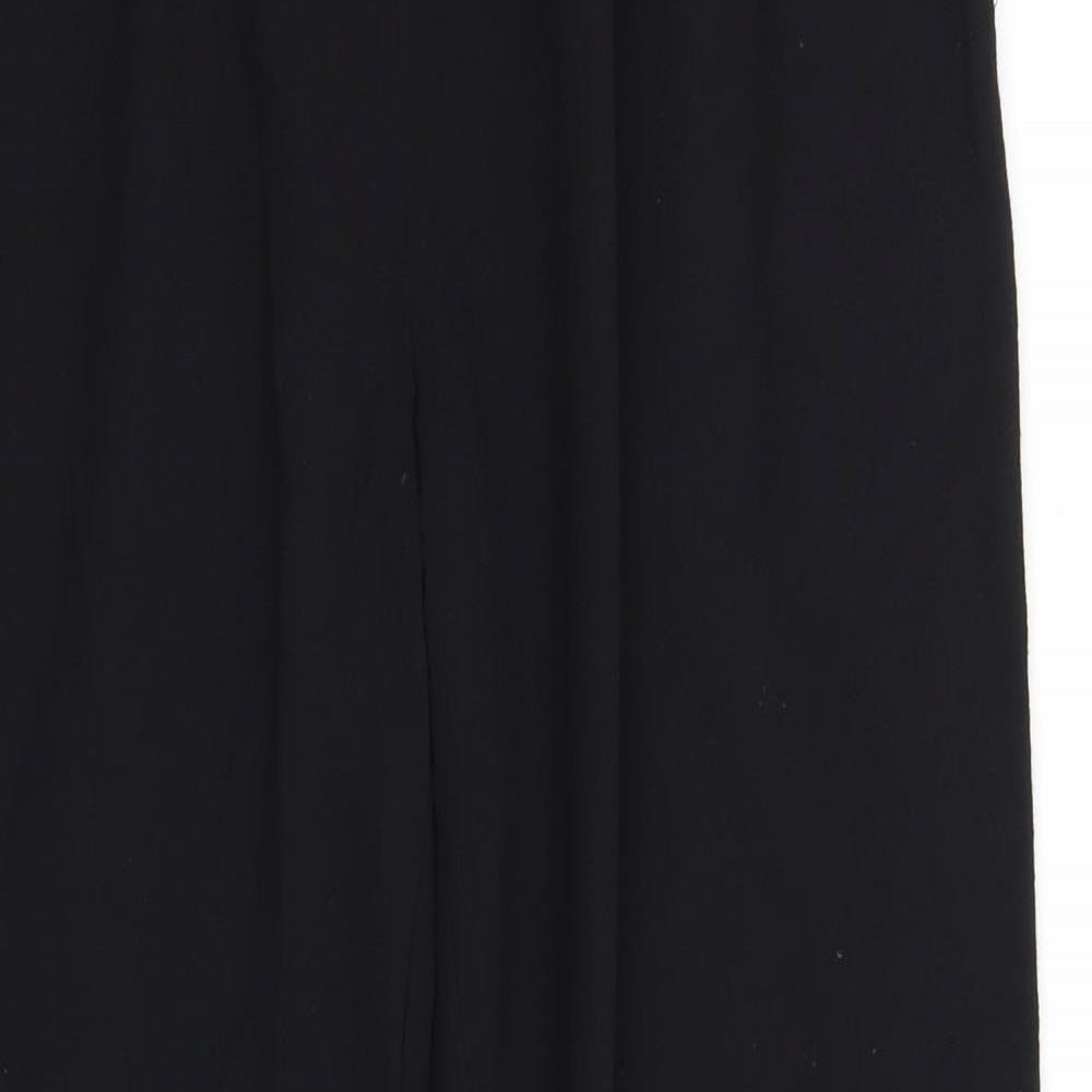Womens UK Size 12 EWM Regular Fit  Black Trousers