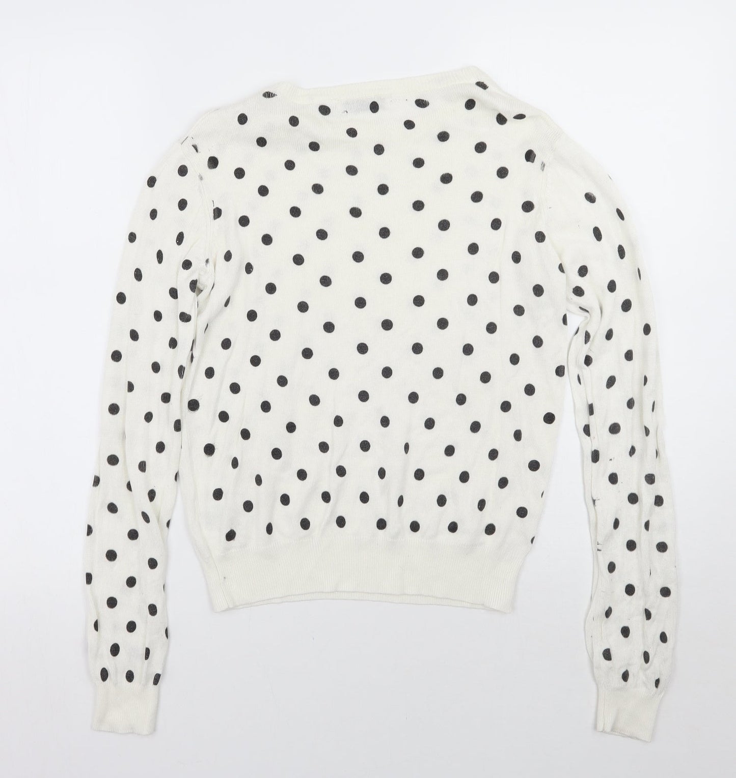 Womens UK Size M Brave Soul White Pullover Jumper