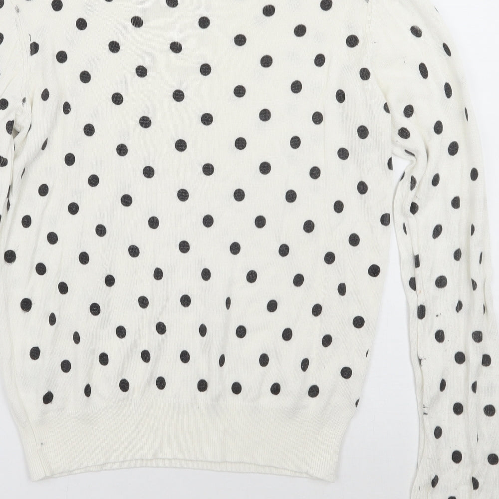 Womens UK Size M Brave Soul White Pullover Jumper