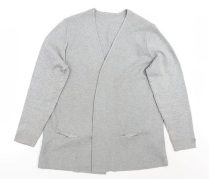 Womens UK Size 14 Preworn Grey Cardigan Jumper