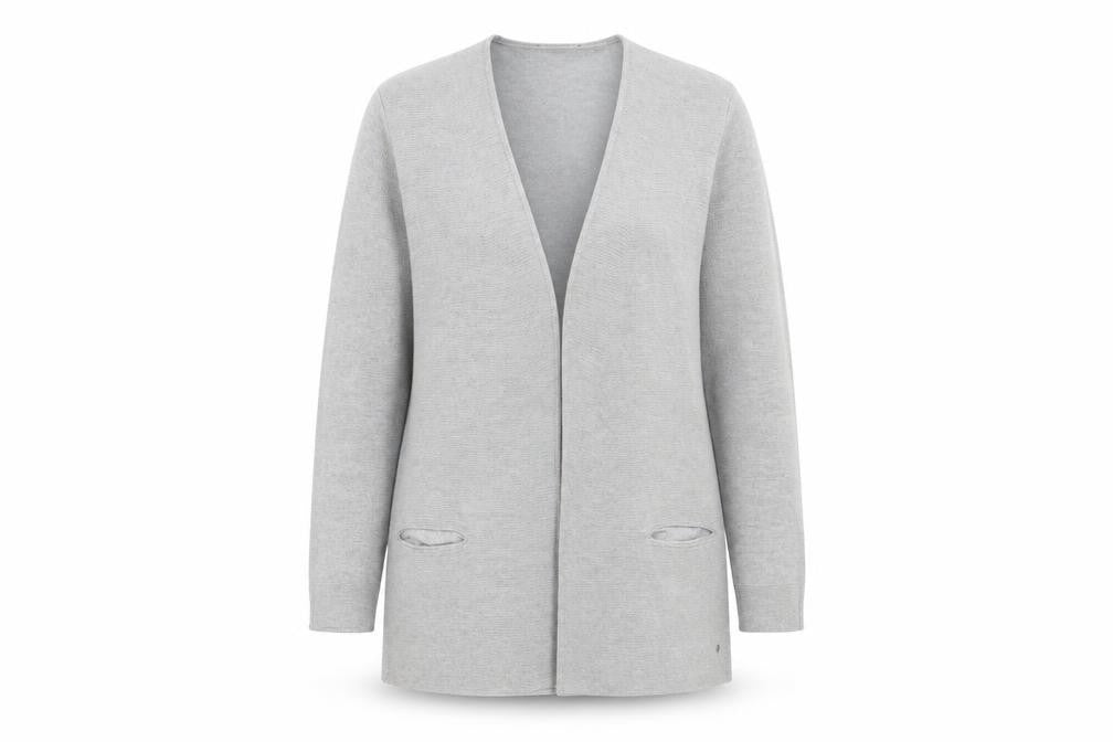 Womens UK Size 14 Preworn Grey Cardigan Jumper