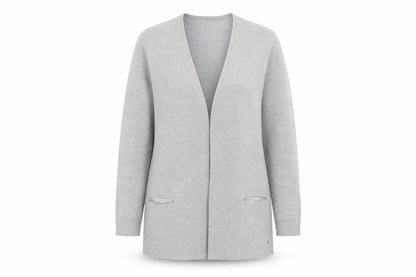 Womens UK Size 14 Preworn Grey Cardigan Jumper