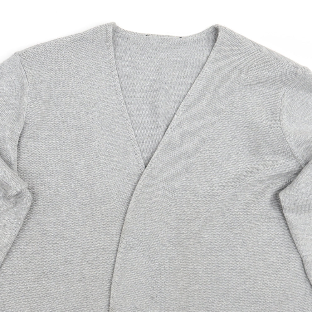 Womens UK Size 14 Preworn Grey Cardigan Jumper