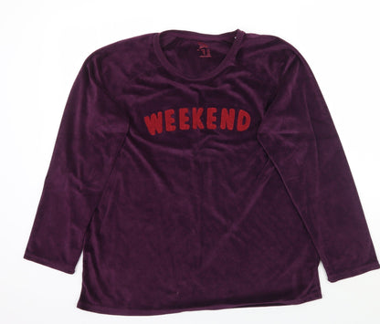 Primark Womens Purple   Pullover Jumper Size L  - weekend