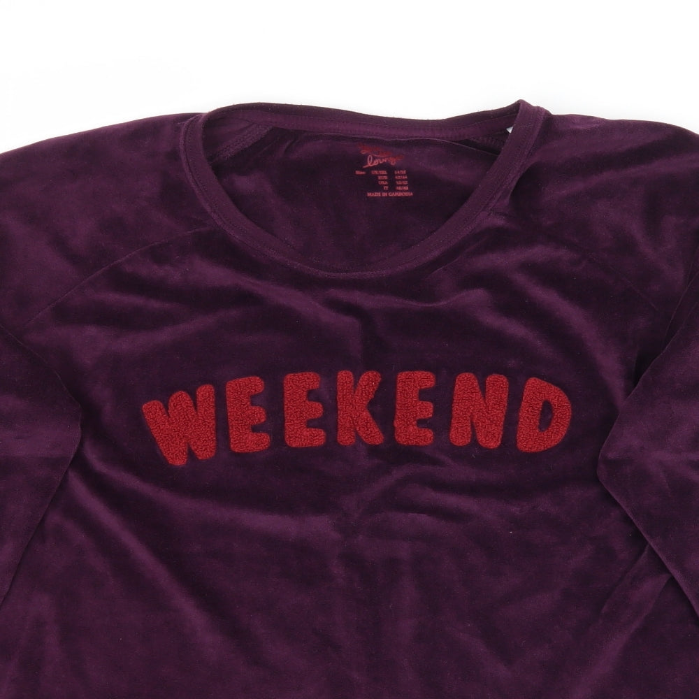 Primark Womens Purple   Pullover Jumper Size L  - weekend