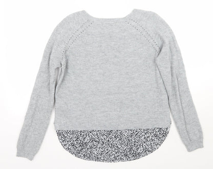 Womens UK Size 12 Marks and Spencer Grey Pullover Jumper
