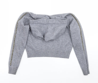 Primark Girls Grey   Pullover Hoodie Size 7-8 Years