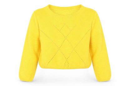 Whos who Womens Yellow   Pullover Jumper Size L