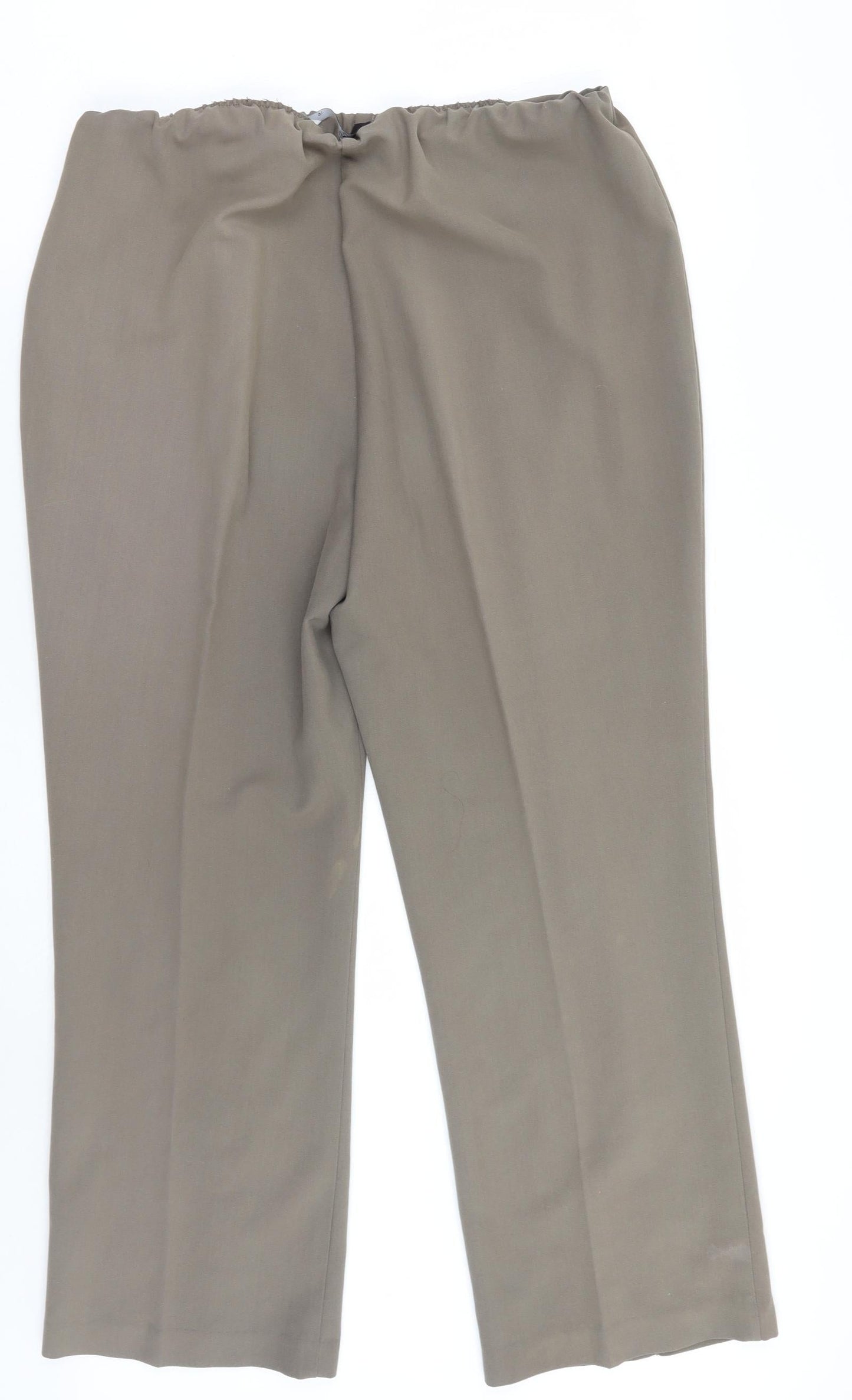 Womens UK Size 16 BM Regular Fit  Green Trousers