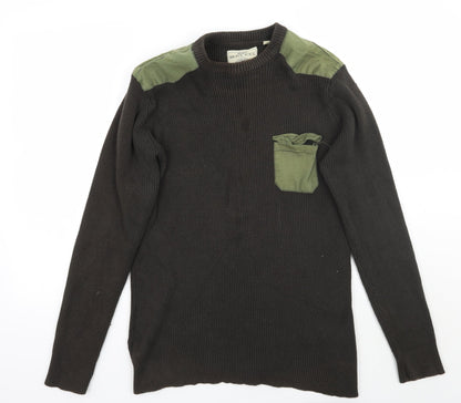 Brave Soul Mens Green   Pullover Jumper Size L