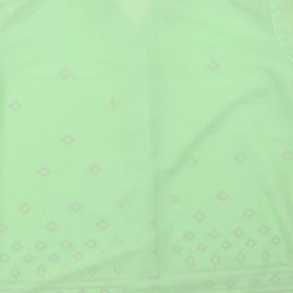 Womens UK Size 14 Preworn Green Basic Blouse