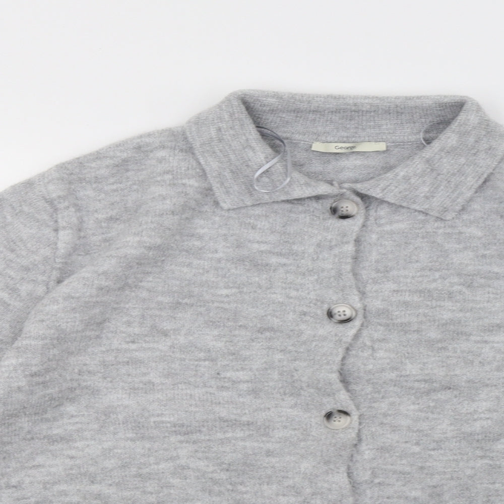 George Womens Grey  Knit Jacket  Size 14