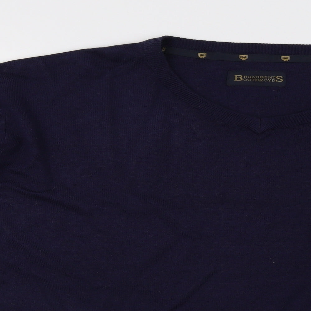 roadbent boothroyds Mens Blue  Knit Pullover Sweatshirt Size XL