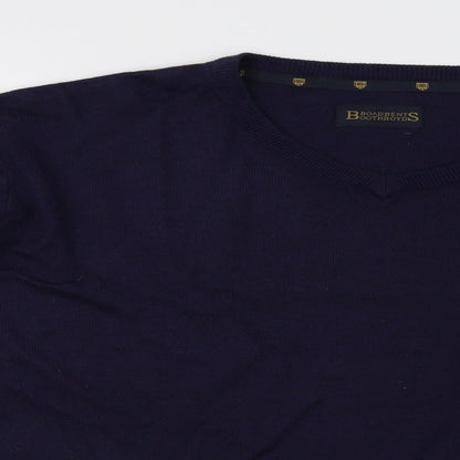 roadbent boothroyds Mens Blue  Knit Pullover Sweatshirt Size XL