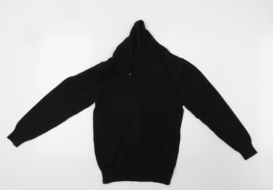 Mens UK Size XS Marks and Spencer Black Pullover Sweatshirt