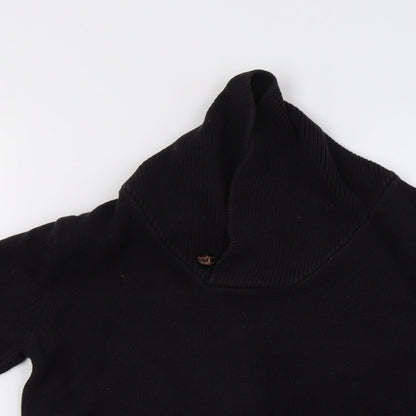 Mens UK Size XS Marks and Spencer Black Pullover Sweatshirt