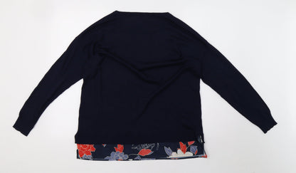 Womens UK Size 14 Anthology Blue Pullover Sweatshirt