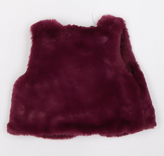 George Girls Purple   Basic Jacket Snowsuit Size 0-3 Months