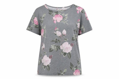 NEXT Womens Grey Floral   Pyjama Top Size M