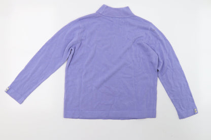 Bonmarché Womens Purple Pullover Sweatshirt Size M