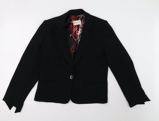 chianti Womens Black   Jacket Blazer Size 14