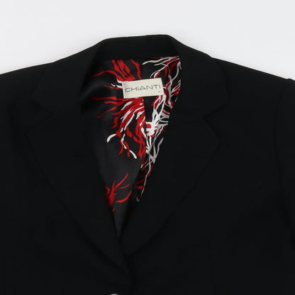 chianti Womens Black   Jacket Blazer Size 14