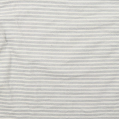 luxe leisure Womens Grey Striped   Pyjama Top Size M