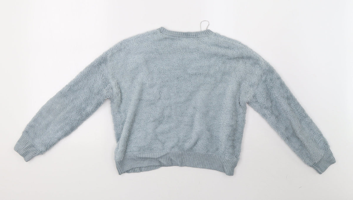 Topshop Womens Green   Pullover Sweatshirt Size 6
