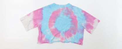 Womens UK Size 6 Topshop Purple Cropped T-Shirt
