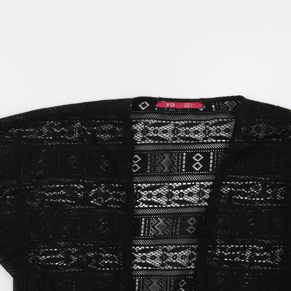 Primark Girls Black  Lace Cardigan Jumper Size 8 Years