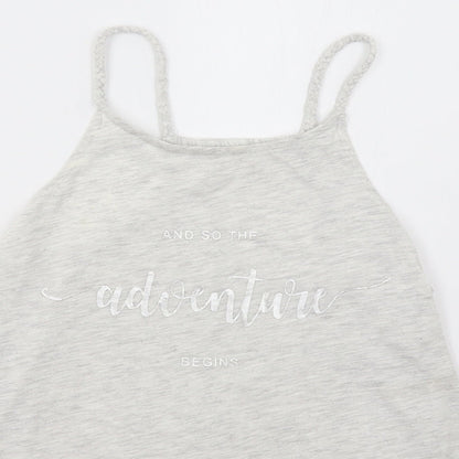 H&M Girls Grey   Basic T-Shirt Size 10 Years