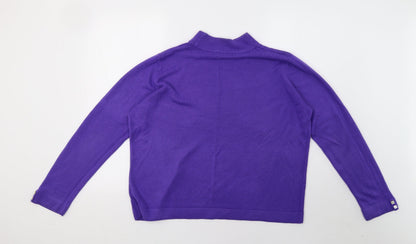 Bonmarché  Womens Purple  Knit Pullover Sweatshirt Size L