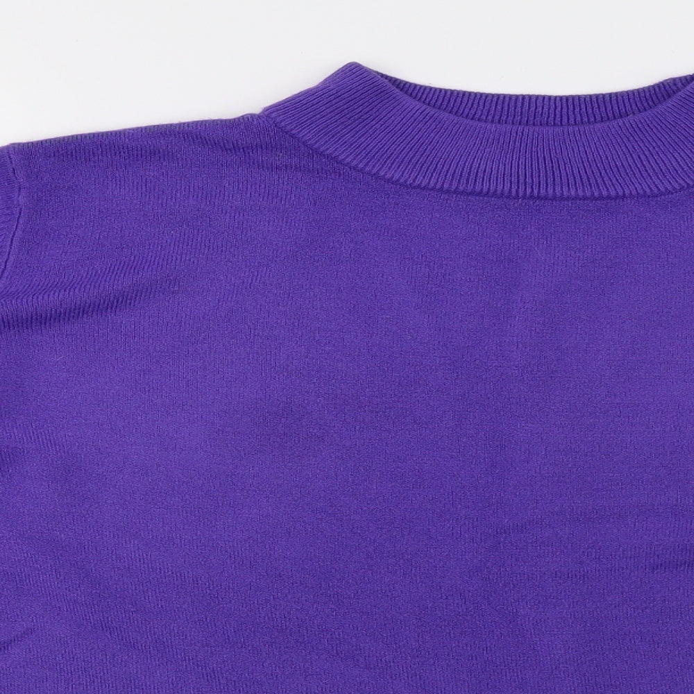 Bonmarché  Womens Purple  Knit Pullover Sweatshirt Size L