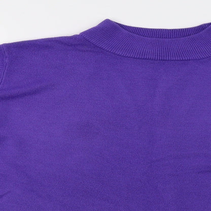 Bonmarché  Womens Purple  Knit Pullover Sweatshirt Size L