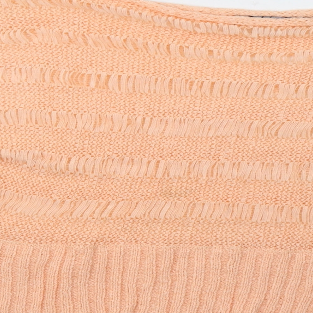 Select Womens Orange   Pullover Sweatshirt Size L