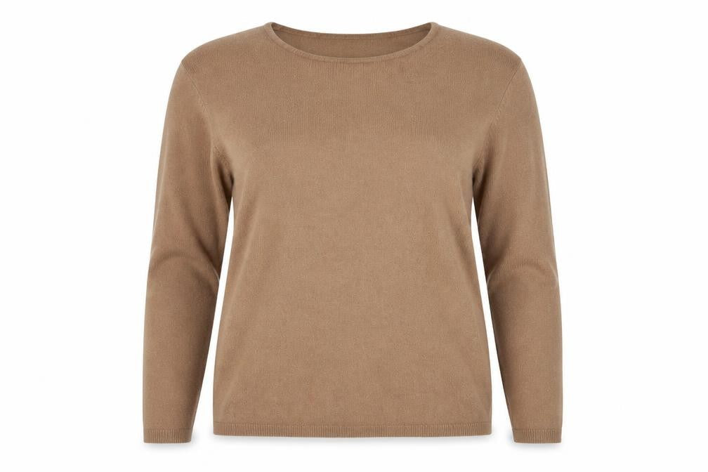 Womens UK Size L Cashmasoft Brown Pullover Jumper