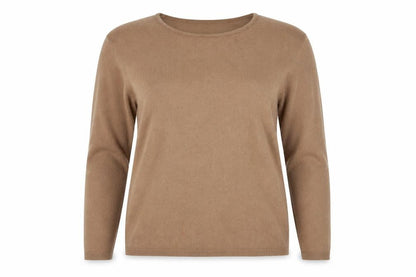 Womens UK Size L Cashmasoft Brown Pullover Jumper