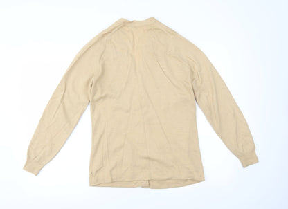 Womens UK Size 36 Preworn Beige Cardigan Jumper