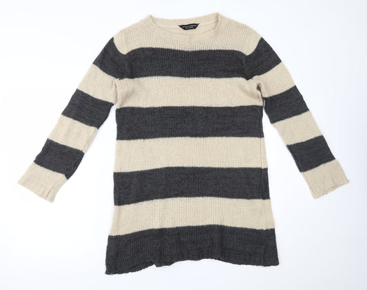 Womens UK Size 12 Dorothy Perkins Beige Pullover Jumper
