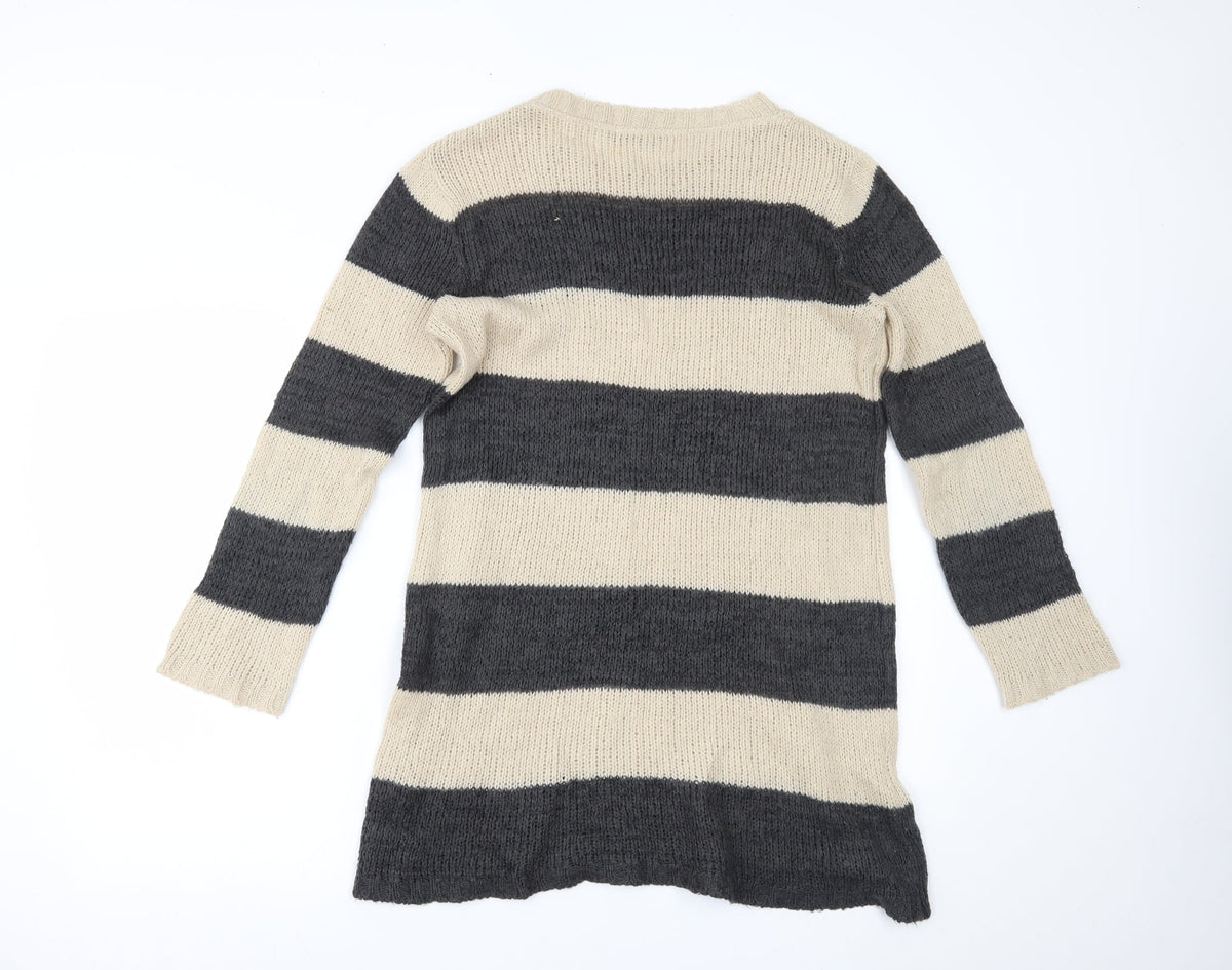 Womens UK Size 12 Dorothy Perkins Beige Pullover Jumper