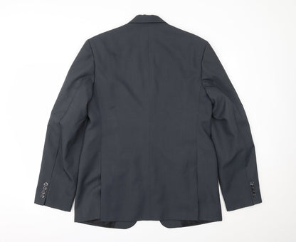Mens UK Size 36 Preworn Regular Grey Suit Jacket