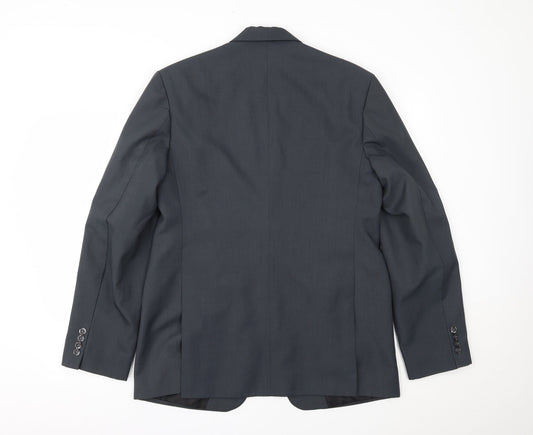 Mens UK Size 36 Preworn Regular Grey Suit Jacket