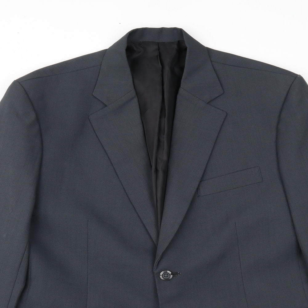 Mens UK Size 36 Preworn Regular Grey Suit Jacket