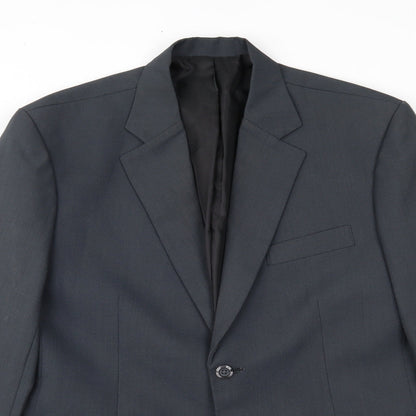 Mens UK Size 36 Preworn Regular Grey Suit Jacket