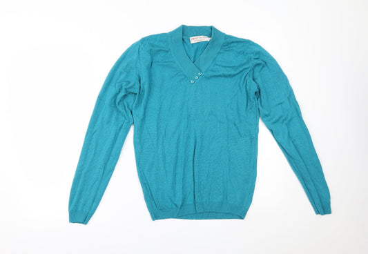 EWM Womens Blue   Basic Blouse Size S