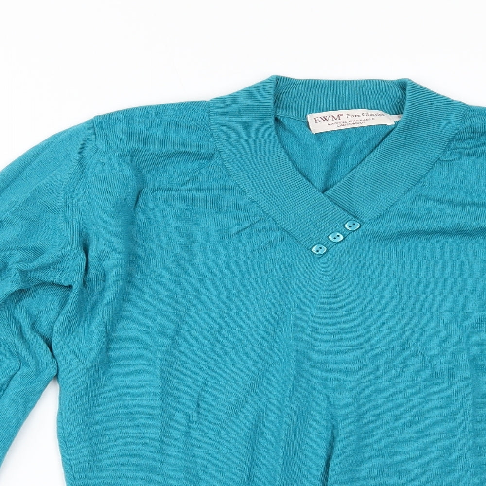 EWM Womens Blue   Basic Blouse Size S