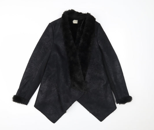 George Womens Black   Overcoat Coat Size 12