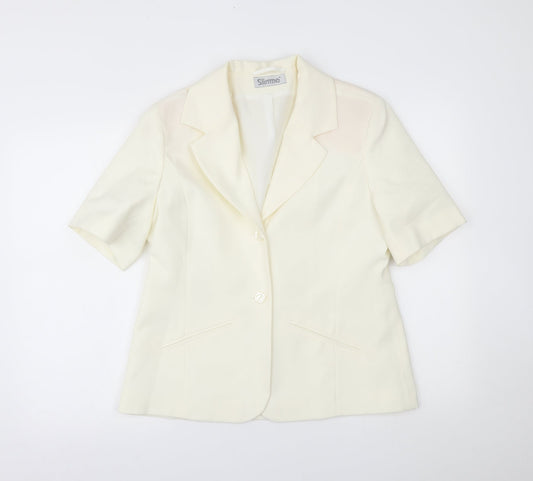 Womens UK Size 14 slimma Ivory Jacket