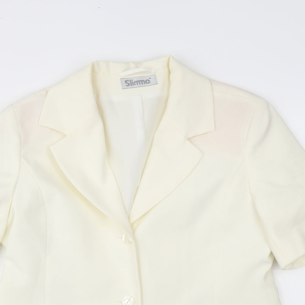 Womens UK Size 14 slimma Ivory Jacket
