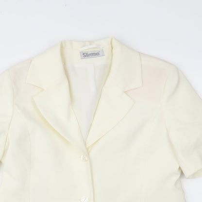 Womens UK Size 14 slimma Ivory Jacket